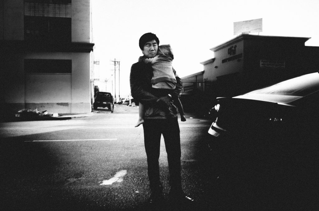 Man with Daughter - LA Flower District