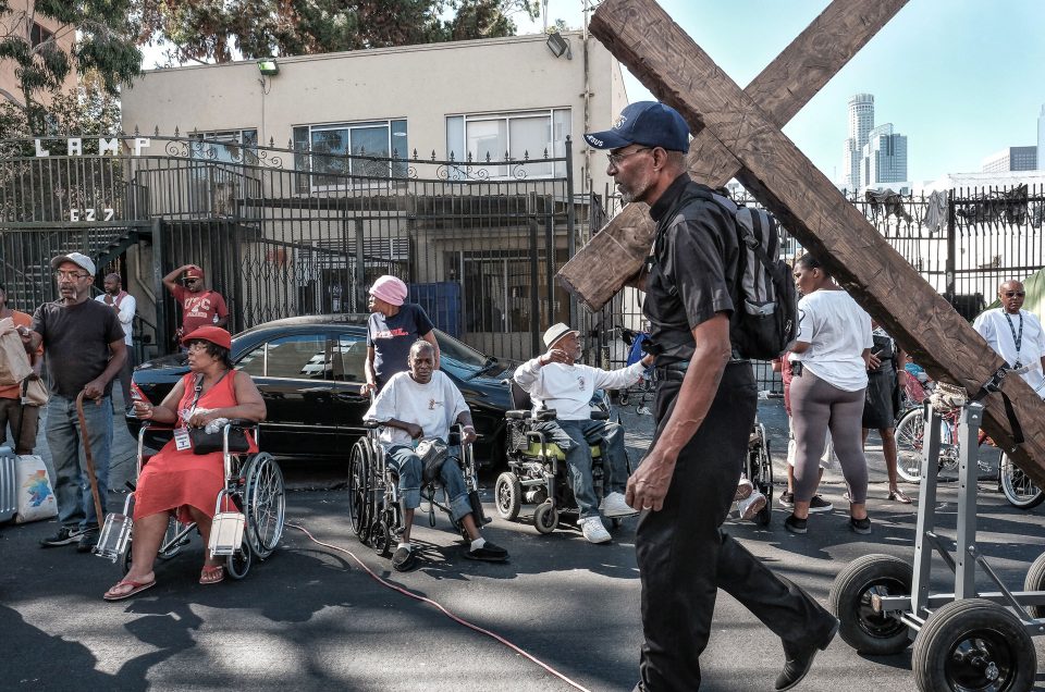 Man Carrying A Cross