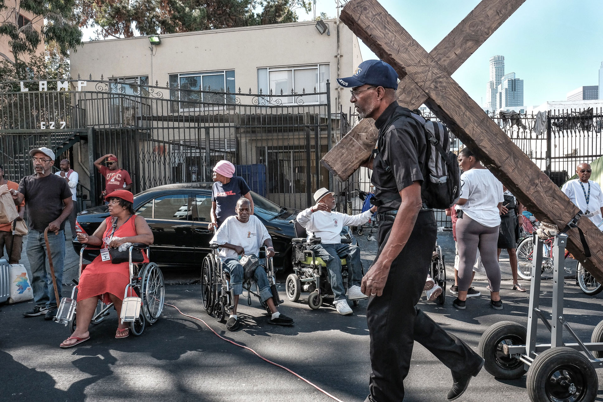 Man Carrying A Cross
